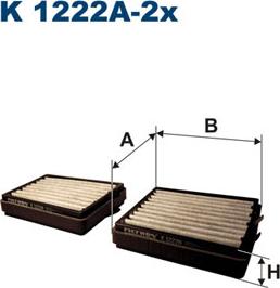 Filtron K1222A-2x - Filter, interior air car-mod.net