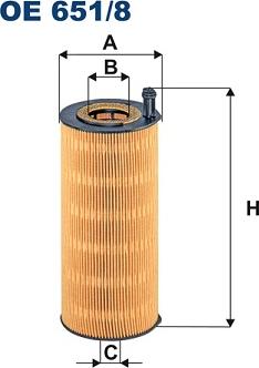 Filtron OE651/8 - Oil Filter car-mod.net