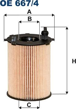 Filtron OE667/4 - Oil Filter car-mod.net