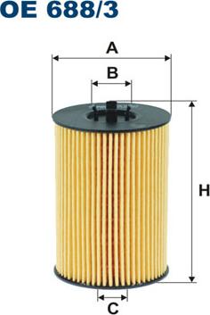 Filtron OE688/3 - Oil Filter car-mod.net