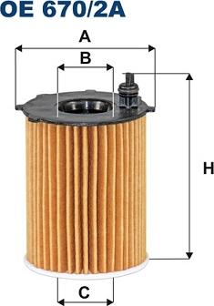 Filtron OE670/2A - Oil Filter car-mod.net