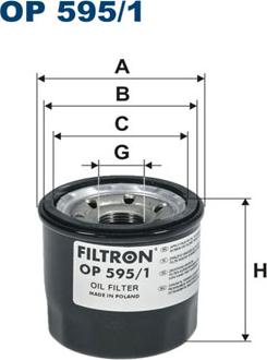 Filtron OP595/1 - Oil Filter car-mod.net