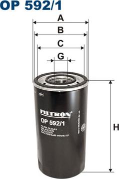 Filtron OP592/1 - Oil Filter car-mod.net