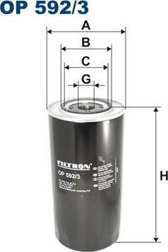 Filtron OP592/3 - Oil Filter car-mod.net