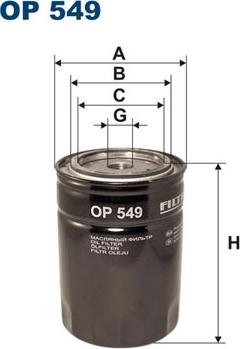 Filtron OP549 - Oil Filter car-mod.net