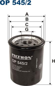 Filtron OP545/2 - Oil Filter car-mod.net