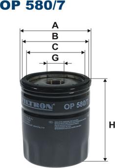 Filtron OP580/7 - Oil Filter car-mod.net
