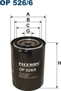 Filtron OP526/6 - Oil Filter car-mod.net