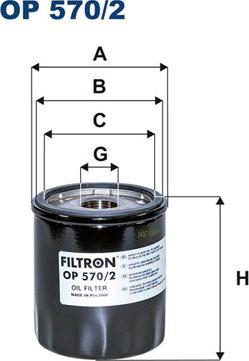 Filtron OP570/2 - Oil Filter car-mod.net