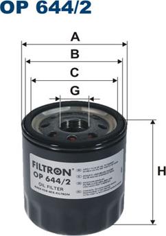 Filtron OP644/2 - Oil Filter car-mod.net