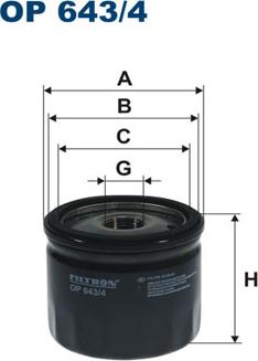 Filtron OP643/4 - Oil Filter car-mod.net