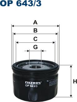 Filtron OP643/3 - Oil Filter car-mod.net