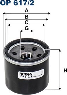 Filtron OP 617/2 - Oil Filter car-mod.net