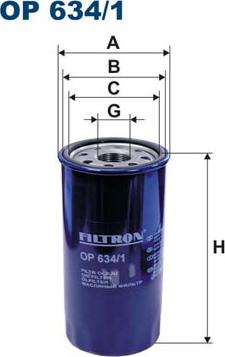 Filtron OP634/1 - Oil Filter car-mod.net