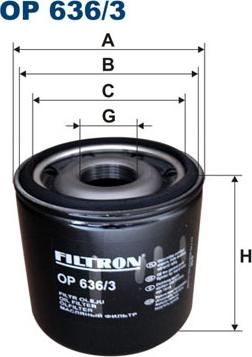 Filtron OP636/3 - Oil Filter car-mod.net
