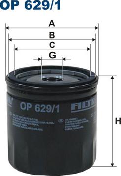 Filtron OP629/1 - Oil Filter car-mod.net