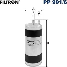 Filtron PP 991/6 - Fuel filter car-mod.net