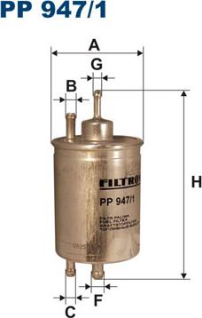 Filtron PP947/1 - Fuel filter car-mod.net