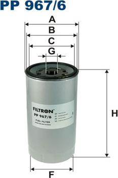 Filtron PP967/6 - Fuel filter car-mod.net