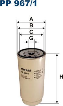 Filtron PP967/1 - Fuel filter car-mod.net