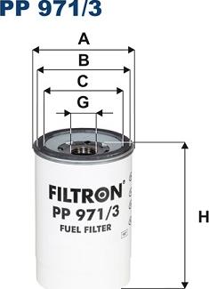 Filtron PP971/3 - Fuel filter car-mod.net
