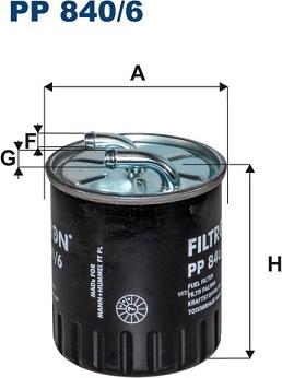 Filtron PP840/6 - Fuel filter car-mod.net