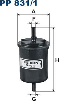 Filtron PP831/1 - Fuel filter car-mod.net