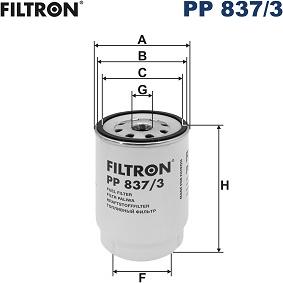 Filtron PP 837/3 - Fuel filter car-mod.net