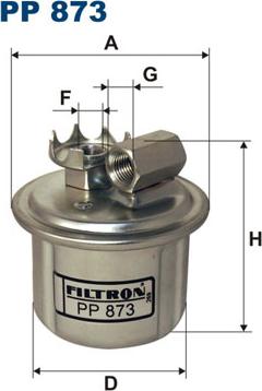 Filtron PP873 - Fuel filter car-mod.net