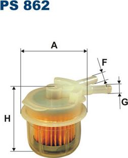 Filtron PS862 - Fuel filter car-mod.net