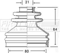 First Line FCB2598 - Bellow, drive shaft car-mod.net