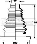 First Line FCB2804 - Bellow, drive shaft car-mod.net