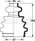 First Line FCB2803 - Bellow, drive shaft car-mod.net