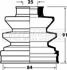 First Line FCB2828 - Bellow, drive shaft car-mod.net