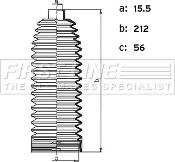 First Line FSG3495 - Bellow Set, steering car-mod.net