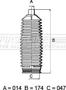 First Line FSG3459 - Bellow Set, steering car-mod.net