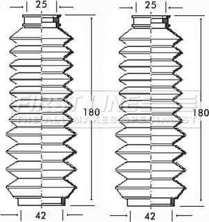 First Line FSG3106 - Bellow Set, steering car-mod.net