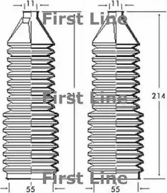 First Line FSG3171 - Bellow Set, steering car-mod.net