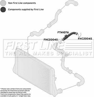 First Line FTH1076 - Charger Intake Air Hose car-mod.net