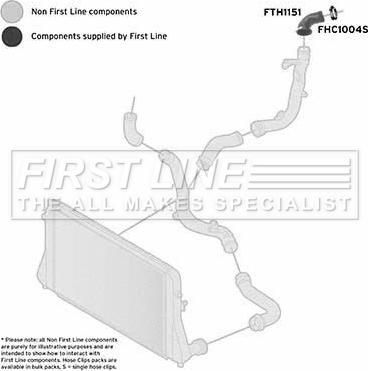 First Line FTH1151 - Charger Intake Air Hose car-mod.net