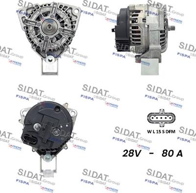 Fispa A24BH0015 - Alternator car-mod.net