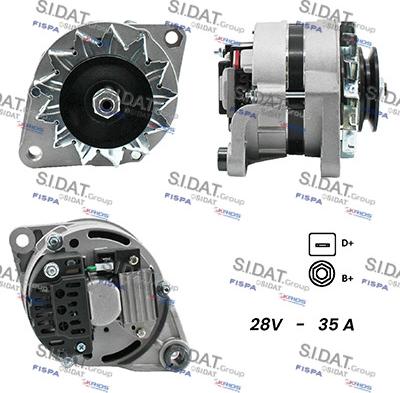 Fispa A24MA0001A2 - Alternator car-mod.net