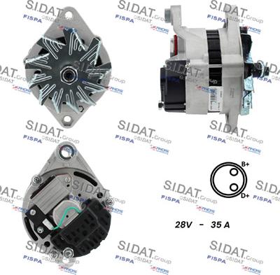 Fispa A24MA0154A2 - Alternator car-mod.net