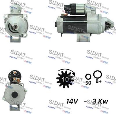 Fispa S12BH0663A2 - Starter car-mod.net