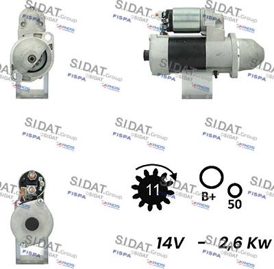Fispa S12BH0288A2 - Starter car-mod.net