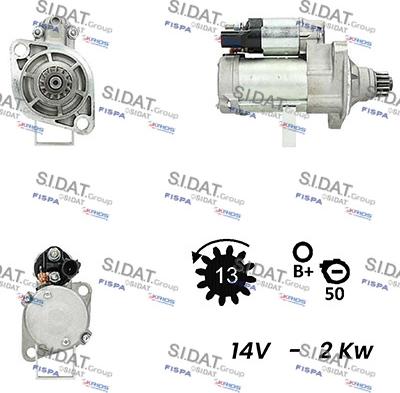 Fispa S12DE0633A2 - Starter car-mod.net