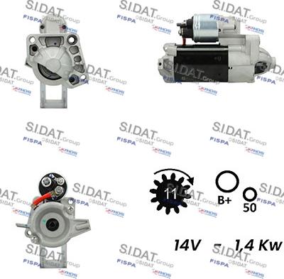 Fispa S12VA0744 - Starter car-mod.net