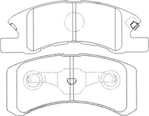 ADVICS-SEA B1N239T - Brake Pad Set, disc brake car-mod.net