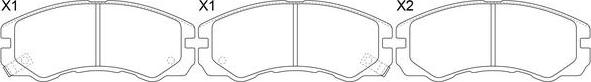 FIT FP0579 - Brake Pad Set, disc brake car-mod.net