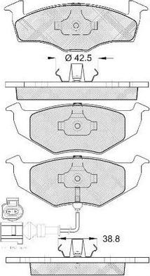 FIT FP3262E - Brake Pad Set, disc brake car-mod.net